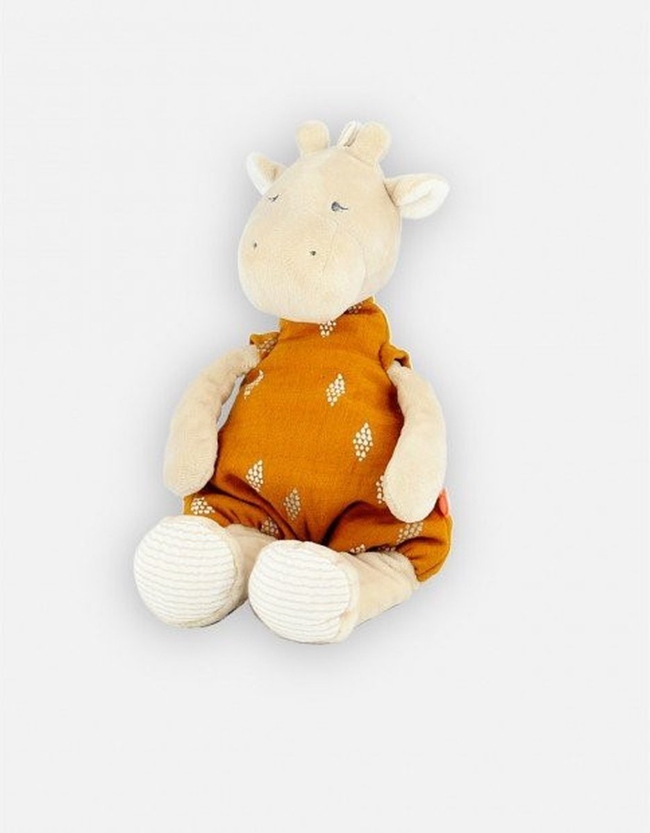 Noukies - Knuffel - Giraf oker - Small - collectie Tiga en Stegi & Ops